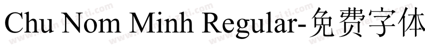 Chu Nom Minh Regular字体转换